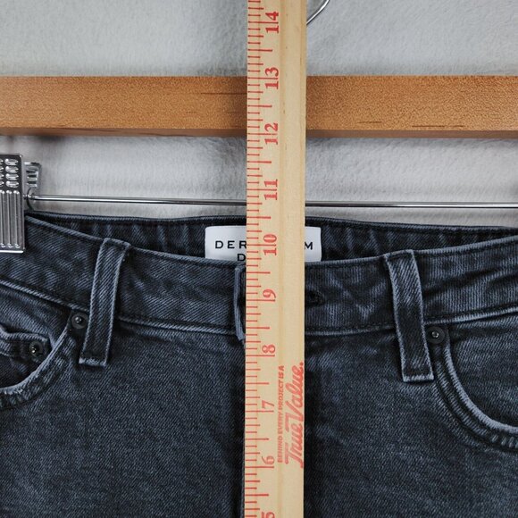 Derek Lam Jeans Womens 29 Washed Black Gia Mid Rise Crop Flare Leg Stretch Denim - Picture 5 of 13